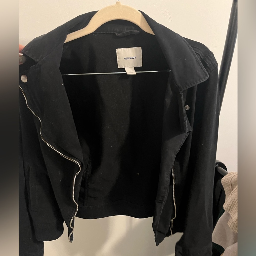 Crop black jacket